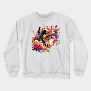 Bohemian Shepherd Joyful Mothers Day Dog Mom Gift Crewneck Sweatshirt